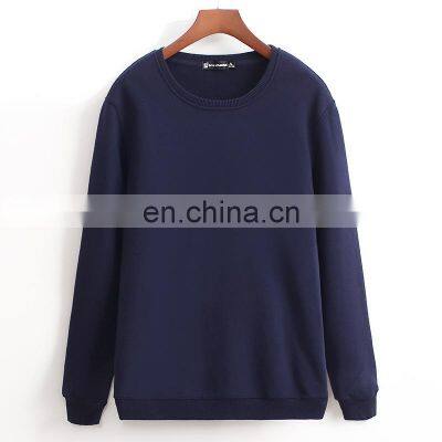 Manufacturer Wholesale Men's and Women's Fashion Long-sleeved Solid Color Round Neck Casual Sports Sweater Pullover photo-4
