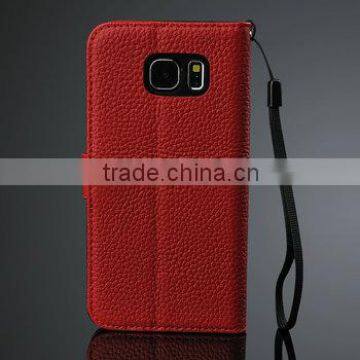 2015 New Design for Samsung Galaxy S6 Genuine Leather Case With Card Holder Slot, China