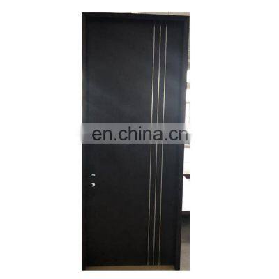 Masonite Cheap Commercial Flush Interior Bedroom Office Apartment Decorative Design Black Flush Luxury Solid Core Wood Door