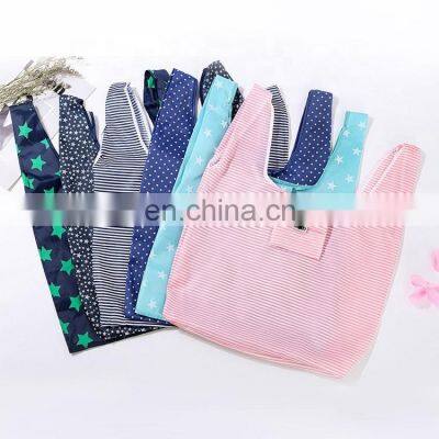 New Design Custom Printed Foldable Polyester Takeout Shopping Bag