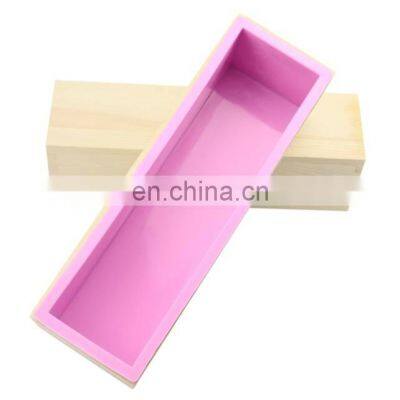 New 2021 DIY Rectangle Custom Logo Wood Handmade Silicone Soap Molds Soap Making photo-3