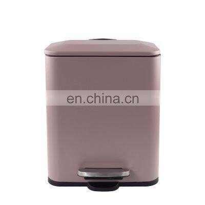 Modern popular household bathroom kitchen waste bin stainless steel garbage trash bin