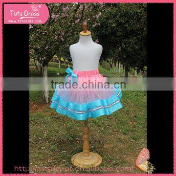 Rainbow tutu skirt,school girls short skirt, pink and blue tutu pettiskirt