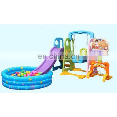 Children new novel indoor playground baby popular multifunctional toys kids cheap colorful plastic swing slide