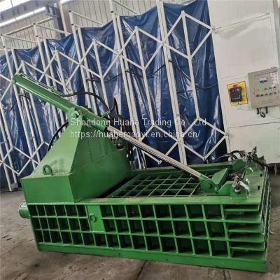 Waste stainless steel waste iron scrap metal briquetting machine paint barrel angle iron compressor