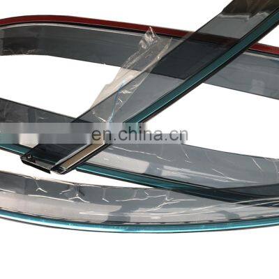 Stainless steel Exterior Sun Rain Visor Car Wind Deflector  Shield Guard Door Visor Window Visor For Toyota vios 2014-2020