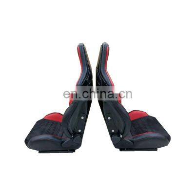 NEW Design Pvc Red Suede Fiber Glass Carbon Fiber Racing Seat Performance Car Use Seat photo-2