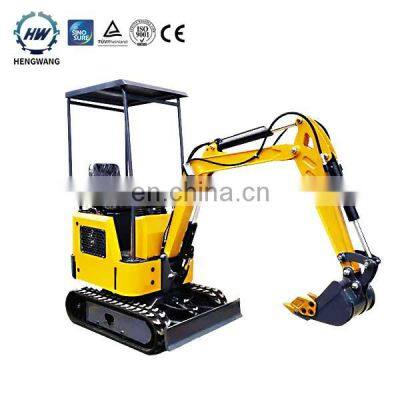 Hengwang HW10 Household Hydraulic Best Price Small 1 ton Micro Digger Mini Cheap Use Excavator For Sale