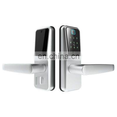 Wifi Ttlock Apps Intelligent Biometric Smart Lock Price Electronic Digital Smart Fingerprint Door Handel Lock For Security Home