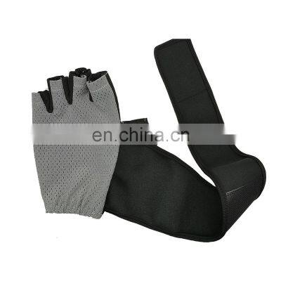 Hot Selling Silicone Anti-slip Manly Fitness Weight Lifting Gym Gloves With Wrist Wraps photo-5