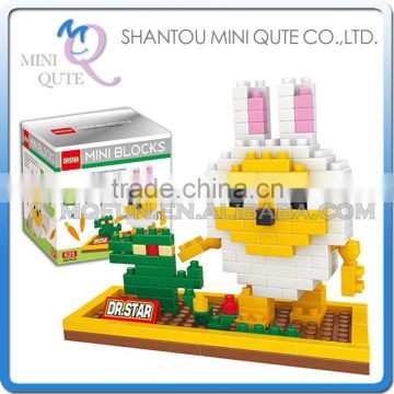 Mini Qute DR.STAR kawaii korea expression package rabbit plastic building block cartoon model education educational toy NO.625