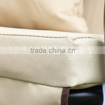 Double Swing Chairs With Frame / Canopy / Cupholder, Tan photo-6