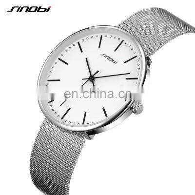 SINOBI Minimalism Unisex Watches S9601G Classical Wristwatch Man Simplicity Boys Watch Dropshipping Handwatch