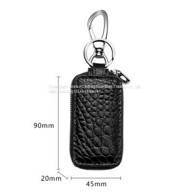 Crocodile Men's Key Bag Crocodile Leather Waist Hanging Shockproof Key Bag Car Remote Control Protective Sleeve Tide photo-4