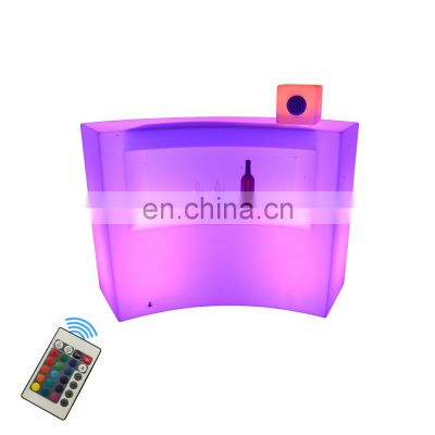 night club led furniture cocktail table party bars counter high stool hookah room plastic glow wine rack 16 colors furniture