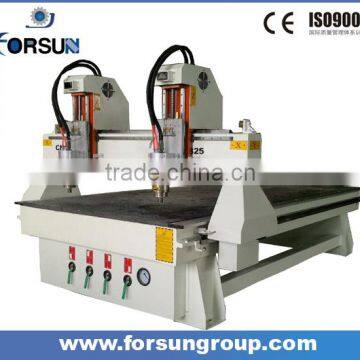 High qualtiy Dual Independent Head wood carving multi-spindle cnc router machine