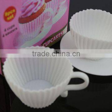 Resuable and oven safe tea cup cake pan