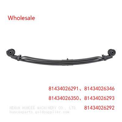 81434026291、81434026346、81434026350、81434026293、81434026292 For MAN Front Leaf Spring Wholesale