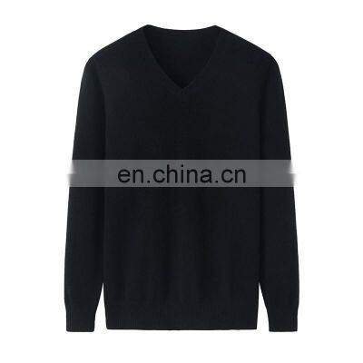 Women's Basic Slim Fit V Neck Cashmere Sweater Winter Basic Design for Women