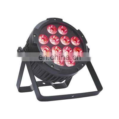 led par light stage IP65 flat par led 12x18w slim par led 6in1 waterproof