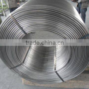 China manufacturing High Purity Metal Carbon Cored Wire