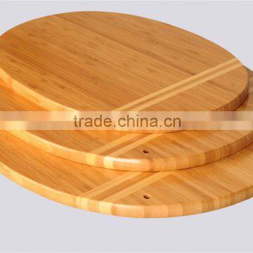 "Three size bamboo cutting board with round shape "