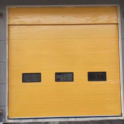 Warehouse Logistics Waterproof Windproof Steel Sectional Automatic Overhead Industry Warehouse Garage Industrial Lifting Door