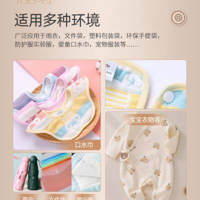 T5 Plastic Snap Buttons POM Snap Button Can Pass Oekotex Certificate Standard 100 for Baby Crawling Clothes photo-4