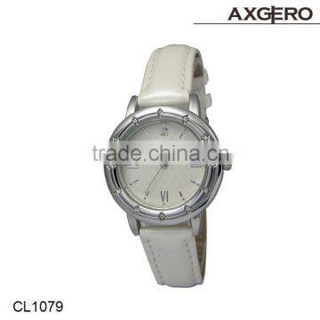 Water resistant stainless steel back wrist watch for ladies