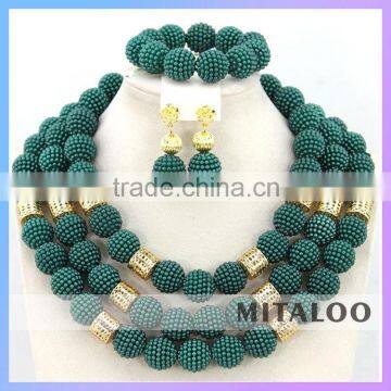 Mitaloo MT0001 Nice Design Necklace Earring Jewelry Set Red Wedding Ceremory Sets