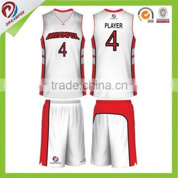 Dreamfox Professional Sublimated Custom Basketball Shirt Spain Team Uniforms Baby Basketball Uniform photo-4