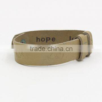 Leather factory produce foreign trade leather bracelet genuine Leather Bracelets