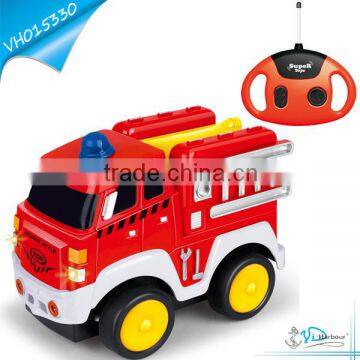 RC Music and Light 4 Channel Fire Truck Toy for kids 2016