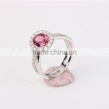 18K Rose Gold Plating Ring Gold Gemstone Ring 6 Gram photo-6