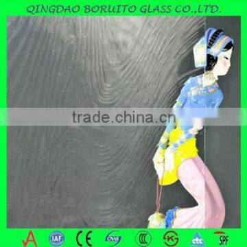 Factory price 3-8mm Baroque Patterned Glass