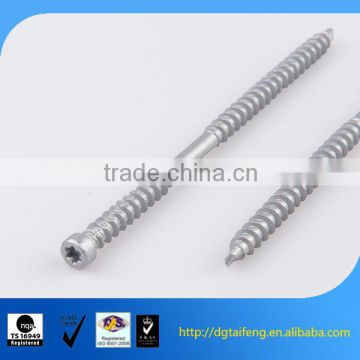 color zinc coated pan head double thread tapping screw