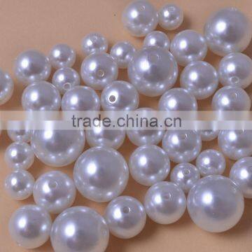 ABS Pearls With Hole Plastic Fake Pearl Beads