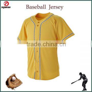 Sublimation custom design factory price plain baseball jersey shirts