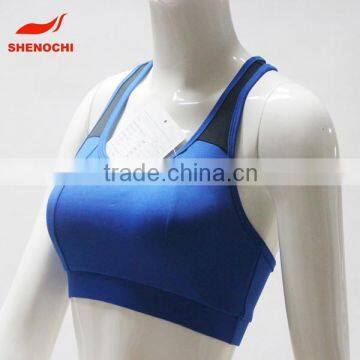 Made in china polyester dry fit women sports bra yoga bra