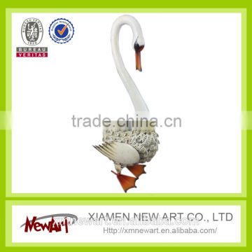 Metal garden ornaments Yard garden decoration Duck planter