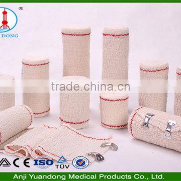 YD 3003 Medical crepe elastic bandage unbleached(red line)