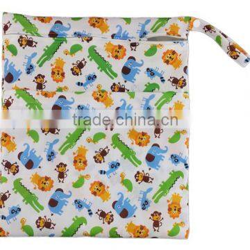 2016 AnAnBaby Best Printed Double Pocket Chevron Baby Diapers Wet Bags photo-5