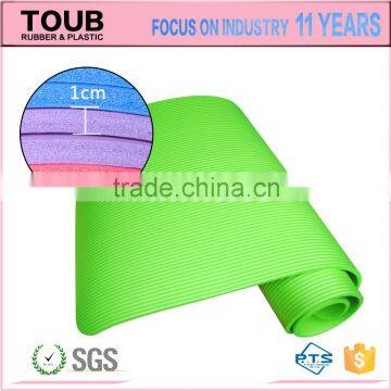 FACTORY OEM 10MM Anti-slip Eco Friendly Exercise Mats NBR Soft Washable Yoga Mat