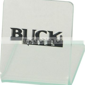 Clear Acrylic Construction Single Knife Display Stand W/ Blac