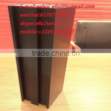 black anodize aluminium profile