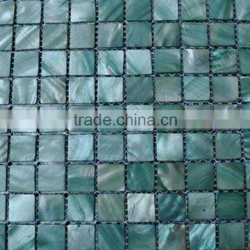 elegant silver blue shell mother of pearl Mosaic