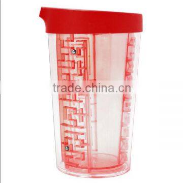Promotional gifts-350ml/12 oz Eco-Friendly Magic Sports Plastic Maze Drinking Water Bottle