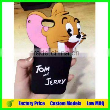 Tom and Jerry silicone mobile 3d phone case for LG L80 D373 cell phone back cover case