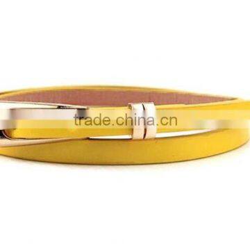 Fashion Women Lady Girl Skinny Waist Belt Thin Leather Narrow Waistband photo-5