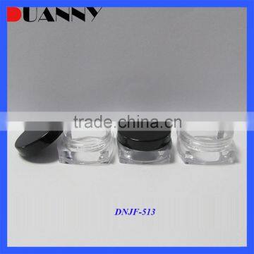 5g Square Cosmetic PS Jar Packaging,5g Square PS Jar